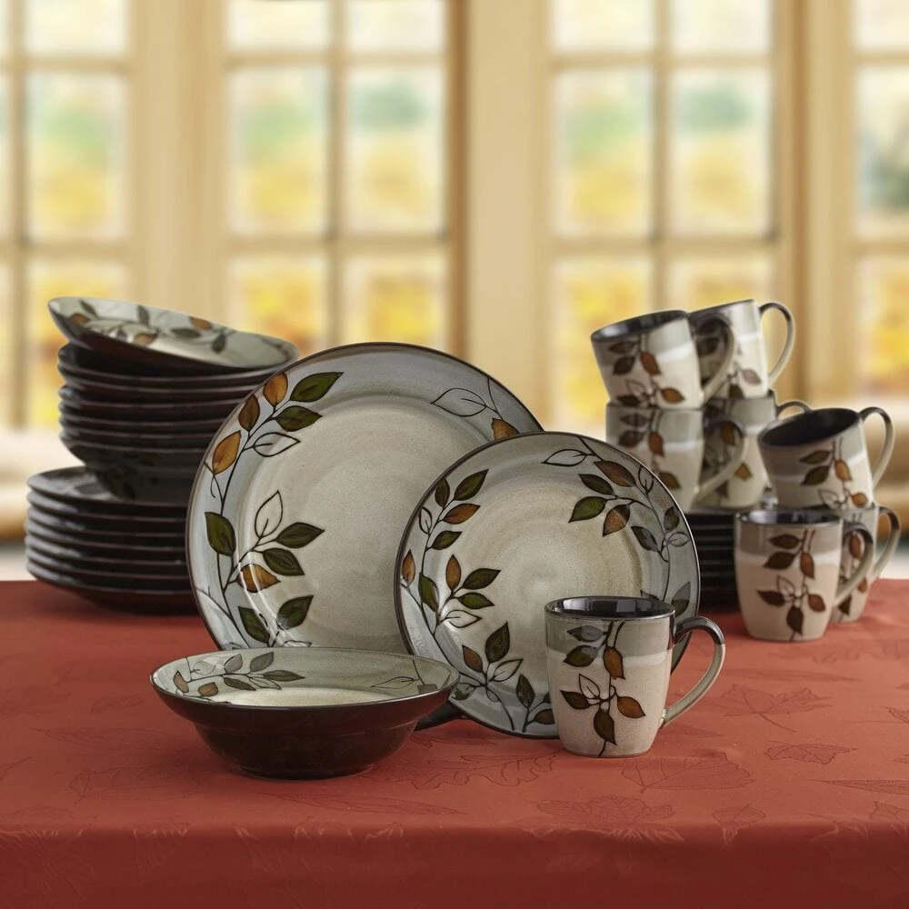 Rustic Leaves Service For 8 With Serveware 4 Rustic Leaves Service For 8 With Serveware - Image 2