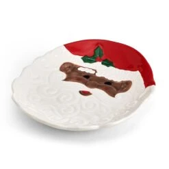 Winterberry® African American Santa Figural Cookie Plate 7 Winterberry® African American Santa Figural Cookie Plate -Kitchen Supplies Shop Winterberry African American Santa Figural Cookie Plate 5308738 3