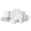 Abby White 16 Piece Dinnerware Set, Service For 4 -Kitchen Supplies Shop abby white 16 piece dinnerware set service for 4 5267392 1
