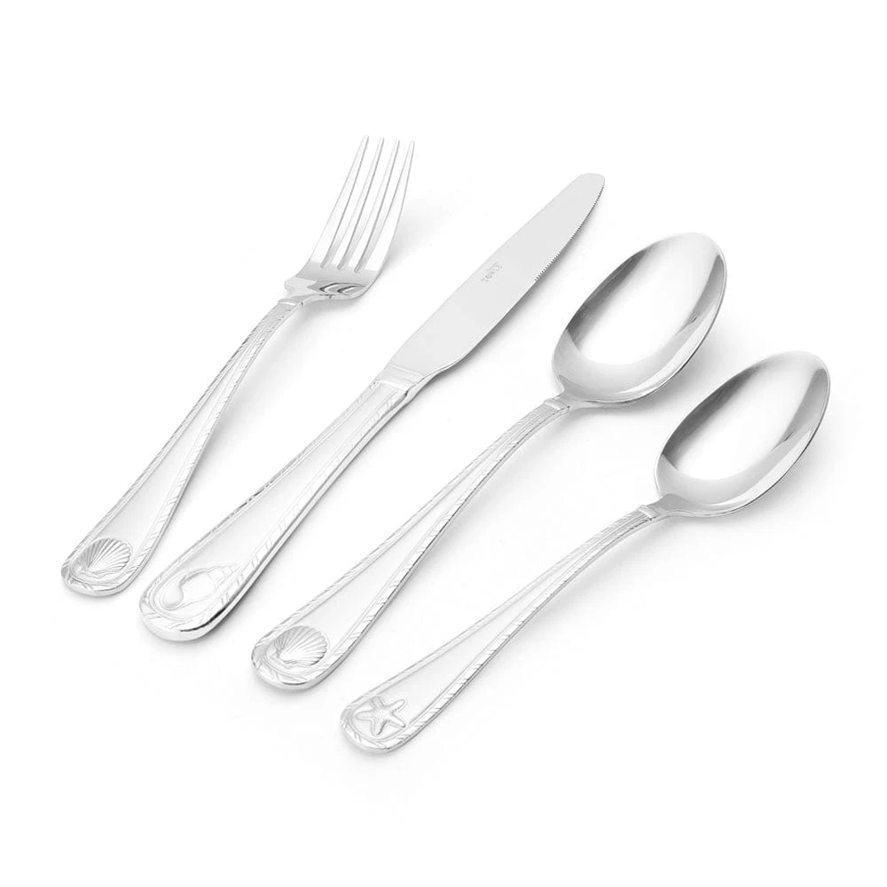 Antigua Frost 16 Piece Flatware Set, Service For 4 3 Antigua Frost 16 Piece Flatware Set, Service For 4