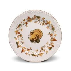 Autumn Berry Set Of 8 Turkey Salad Plates -Kitchen Supplies Shop autumn berry set of 8 turkey salad plates K85152689 4