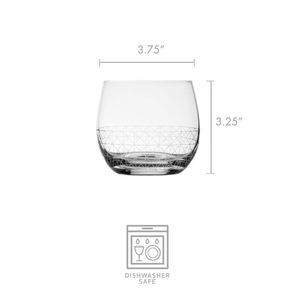Scott Living Axis Set Of 4 Double Old Fashioned Glasses 6 Scott Living Axis Set Of 4 Double Old Fashioned Glasses - Image 4