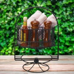 Band And Stripe Swivel Hostess Buffet Storage Caddy 10 Band And Stripe Swivel Hostess Buffet Storage Caddy -Kitchen Supplies Shop band and stripe picnic caddy 5282086 3