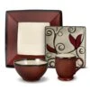 Belmont Square Red Vine Dinnerware Set -Kitchen Supplies Shop belmont square red vine dinnerware set K165231304 3