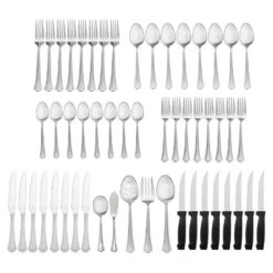 Capri Frost 53 Piece Flatware Set, Service For 8 -Kitchen Supplies Shop capri frost 53 piece flatware set service for 8 5102569 3