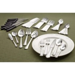 Capri Frost 53 Piece Flatware Set, Service For 8 -Kitchen Supplies Shop capri frost 53 piece flatware set service for 8 5102569 4