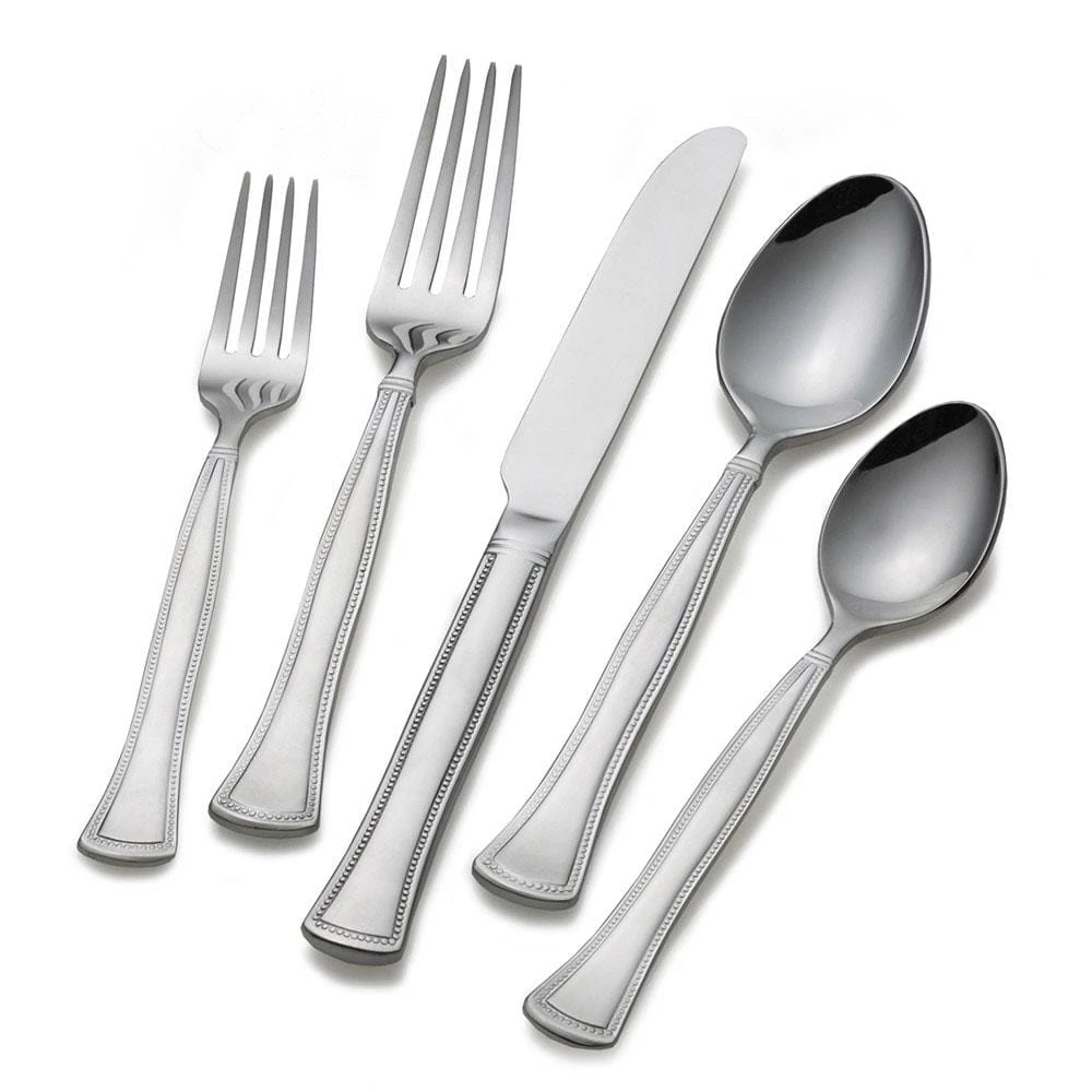 Chadwick Bead 20 Piece Flatware Set, Service For 4 3 Chadwick Bead 20 Piece Flatware Set, Service For 4