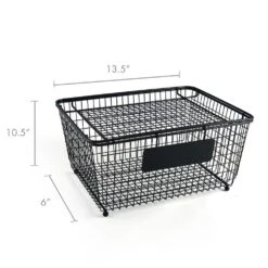 Chalkboard Stacking Storage Basket With Lid -Kitchen Supplies Shop chalkboard stacking storage basket with lid 5282050 6
