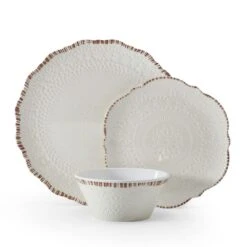 Chateau Cream 12 Piece Outdoor Melamine Dinnerware Set, Service For 4 -Kitchen Supplies Shop chateau cream 12 piece melamine dinnerware set service for 4 5302580 9