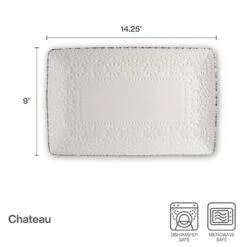 Chateau Cream Rectangular Platter -Kitchen Supplies Shop chateau cream rectangular platter 5297023 5
