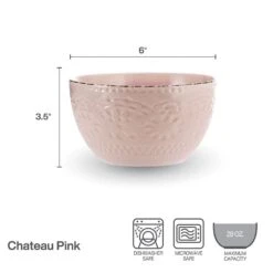 Chateau Pink Set Of 4 Soup Cereal Bowls 12 Chateau Pink Set Of 4 Soup Cereal Bowls -Kitchen Supplies Shop chateau pink set of 4 soup cereal bowls K45296076 5