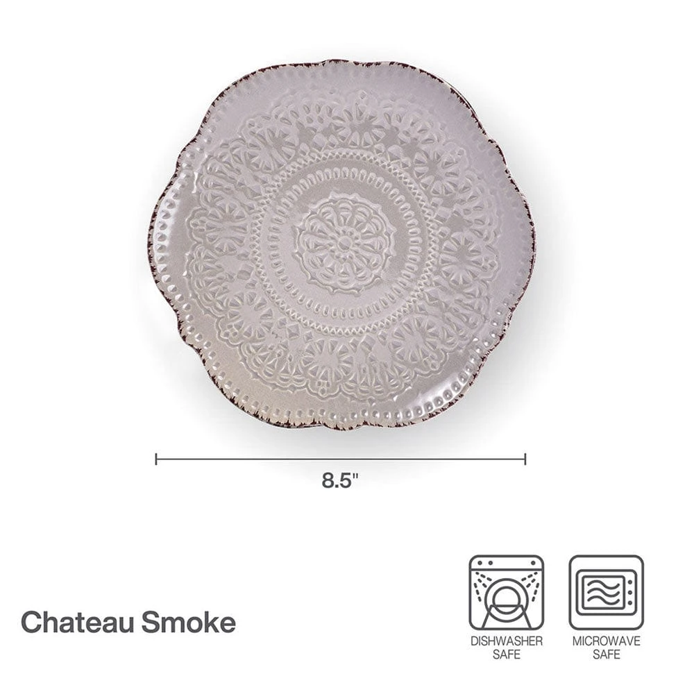 Chateau Smoke Set Of 4 Salad Plates 7 Chateau Smoke Set Of 4 Salad Plates - Image 5