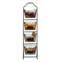 Dahlia 4 Tier Market Adjustable Standing Storage Rack -Kitchen Supplies Shop dahlia 4 tier market adjustable standing storage rack 5288636 1