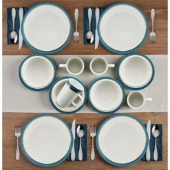 Ezra Blue 16 Piece Dinnerware Set, Service For 4 -Kitchen Supplies Shop ezra blue 16 piece dinnerware set service for 4 5287909 3