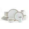 Ezra Taupe 16 Piece Dinnerware Set, Service For 4 -Kitchen Supplies Shop ezra taupe 16 piece dinnerware set service for 4 5287911 1
