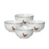 Farmhouse Hen Set Of 4 Fruit Bowls -Kitchen Supplies Shop farmhouse hen set of 4 fruit bowls K45240845 1