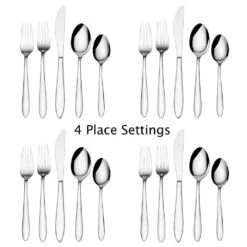 Felice 20 Piece Flatware Set, Service For 4 7 Felice 20 Piece Flatware Set, Service For 4 -Kitchen Supplies Shop felice 20 piece flatware set service for 4 5217320 3