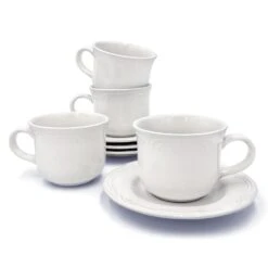 Filigree® Set Of 4 Tea Cups And Saucers