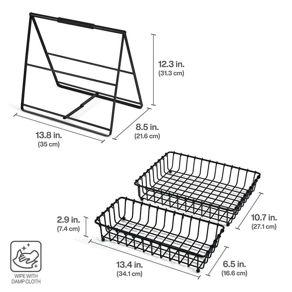 Flax 2 Tier Storage Basket 7 Flax 2 Tier Storage Basket - Image 5