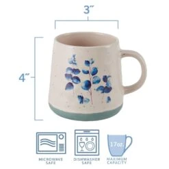 Floral Blue Set Of 6 Mugs, Assorted 13 Floral Blue Set Of 6 Mugs, Assorted -Kitchen Supplies Shop floral set of 6 matted mugs assorted 5282195 6