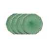 French Lace Set Of 4 Green Salad Plates