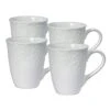 French Lace Set Of 4 White Mugs 2 French Lace Set Of 4 White Mugs -Kitchen Supplies Shop french lace set of 4 white mugs K45211156 1