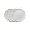 French Lace Set Of 4 White Salad Plates -Kitchen Supplies Shop french lace set of 4 white salad plates K45211113 1