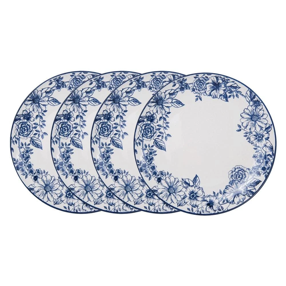 Gabriela Blue Set Of 4 Dinner Plates 3 Gabriela Blue Set Of 4 Dinner Plates