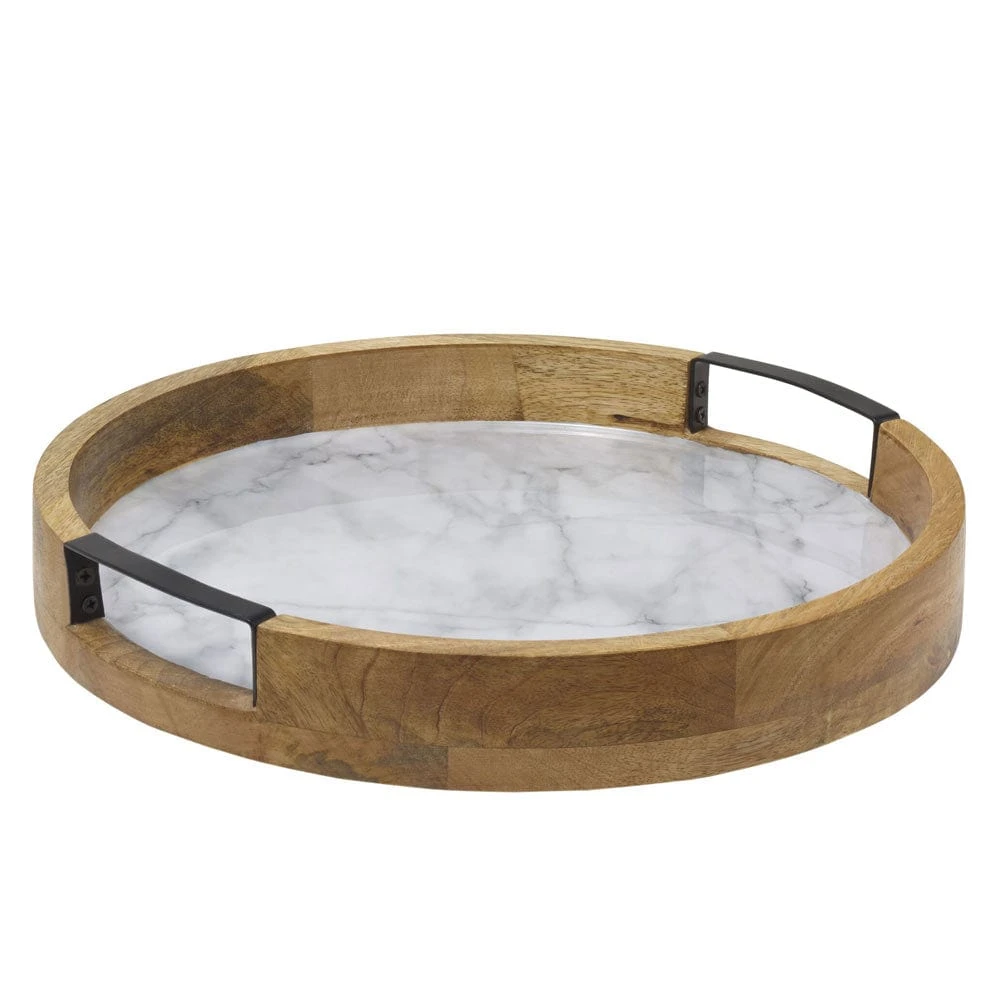 Gray Marble Lazy Susan Serve Tray 3 Gray Marble Lazy Susan Serve Tray