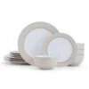 Grayson Taupe 12 Piece Dinnerware Set, Service For 4 1 Grayson Taupe 12 Piece Dinnerware Set, Service For 4 -Kitchen Supplies Shop grayson taupe 12 piece dinnerware set service for 4 5296694 1
