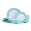 Grayson Teal 12 Piece Dinnerware Set, Service For 4 -Kitchen Supplies Shop grayson teal 12 piece dinnerware set service for 4 5296690 1