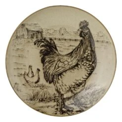 Homespun Rooster 16 Piece Dinnerware Set, Service For 4 -Kitchen Supplies Shop homespun rooster 16 piece dinnerware set service for 4 5177076 3