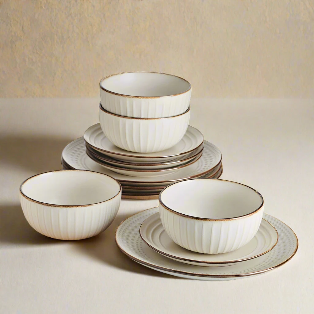 Janelle 12 Piece Dinnerware Set, Service For 4 4 Janelle 12 Piece Dinnerware Set, Service For 4 - Image 2