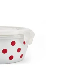 Kenna Red Storage Bowl With Lid -Kitchen Supplies Shop kenna red storage bowl with lid 5292333 3