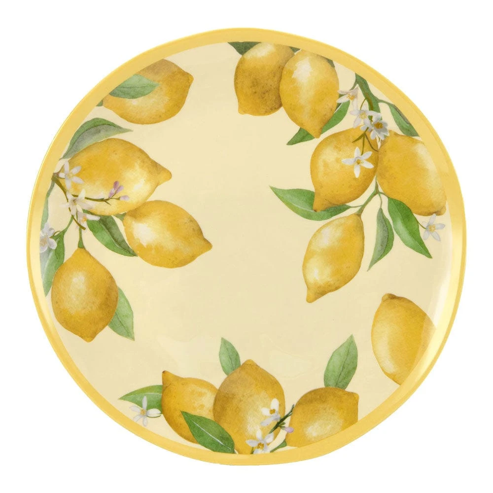 Lemons Outdoor Melamine Dinnerware Set 8 Lemons Outdoor Melamine Dinnerware Set - Image 6