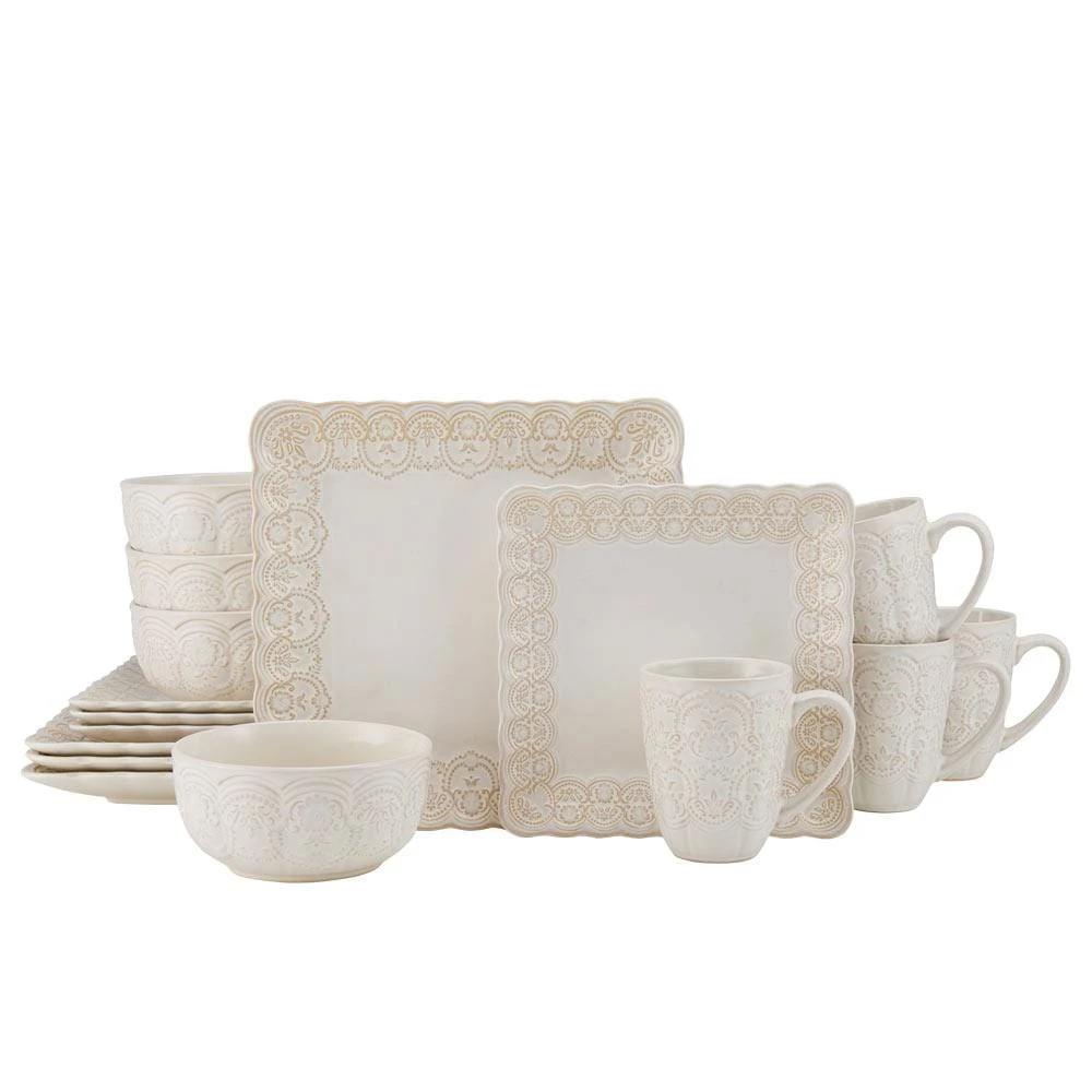 Madeleine 16 Piece Dinnerware Set, Service For 4 3 Madeleine 16 Piece Dinnerware Set, Service For 4