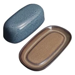 Monroe Blue Covered Butter Dish -Kitchen Supplies Shop monroe blue covered butter dish 5287557 3