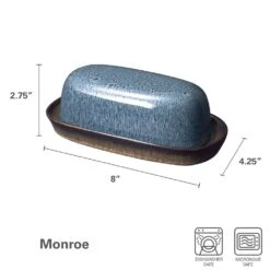 Monroe Blue Covered Butter Dish -Kitchen Supplies Shop monroe blue covered butter dish 5287557 4