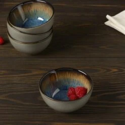 Monroe Blue Set Of 4 Fruit Bowls -Kitchen Supplies Shop monroe blue set of 4 fruit bowls K45287569 2