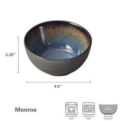 Monroe Blue Set Of 4 Fruit Bowls -Kitchen Supplies Shop monroe blue set of 4 fruit bowls K45287569 4