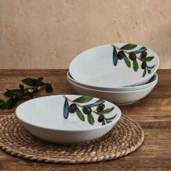 Olives Set Of 4 Pasta Bowls -Kitchen Supplies Shop olives set of 4 pasta bowls 5293621 2