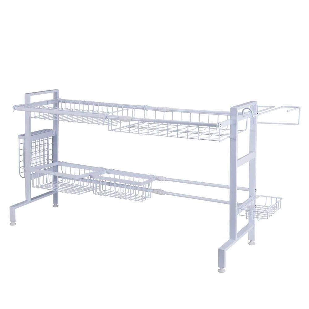 Over The Sink 2 Tier Expandable Organizer Dish Drying Rack 4 Over The Sink 2 Tier Expandable Organizer Dish Drying Rack - Image 2