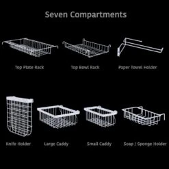 Over The Sink 2 Tier Expandable Organizer Dish Drying Rack 12 Over The Sink 2 Tier Expandable Organizer Dish Drying Rack -Kitchen Supplies Shop over the sink 2 tier expandable organizer dish drying rack 24 8 to 37 6 inch white 5277092 4