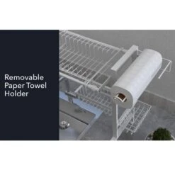 Over The Sink 2 Tier Expandable Organizer Dish Drying Rack 11 Over The Sink 2 Tier Expandable Organizer Dish Drying Rack -Kitchen Supplies Shop over the sink 2 tier expandable organizer dish drying rack 24 8 to 37 6 inch white 5277092 6