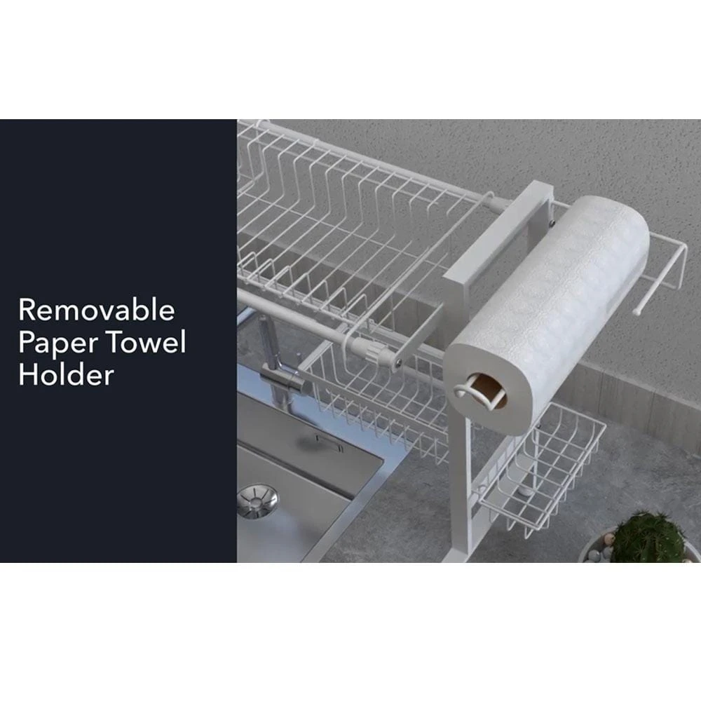 Over The Sink 2 Tier Expandable Organizer Dish Drying Rack 6 Over The Sink 2 Tier Expandable Organizer Dish Drying Rack - Image 4