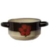 Painted Poppies Double Handled Soup Bowl