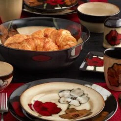 Painted Poppies Salad Plate -Kitchen Supplies Shop painted poppies salad plate 5105833 3