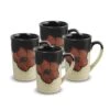 Painted Poppies Set Of 4 Latte Mugs -Kitchen Supplies Shop painted poppies set of 4 latte mugs K45121724 1