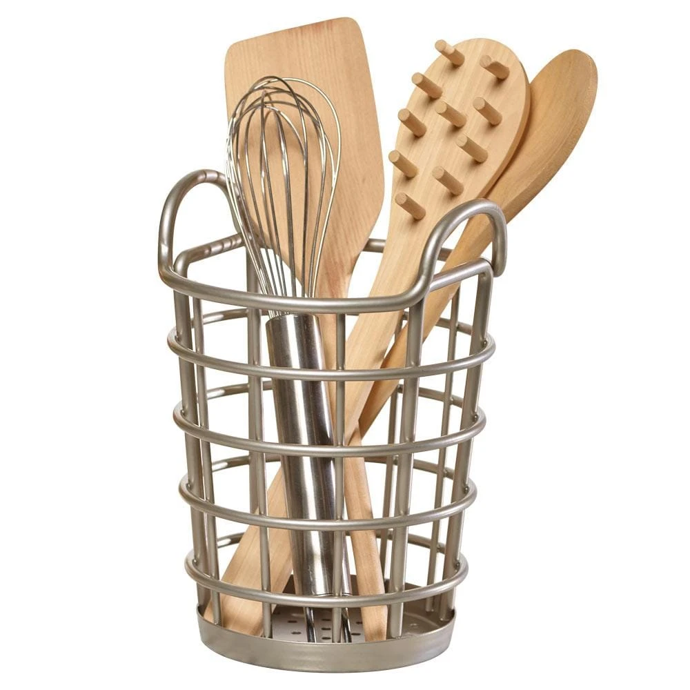 Paramount Satin Kitchen Utensil Holder 4 Paramount Satin Kitchen Utensil Holder - Image 2