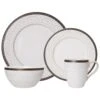 Promenade Scroll 16 Piece Dinnerware Set, Service For 4 -Kitchen Supplies Shop promenade scroll 16 piece dinnerware set service for 4 5217018 1